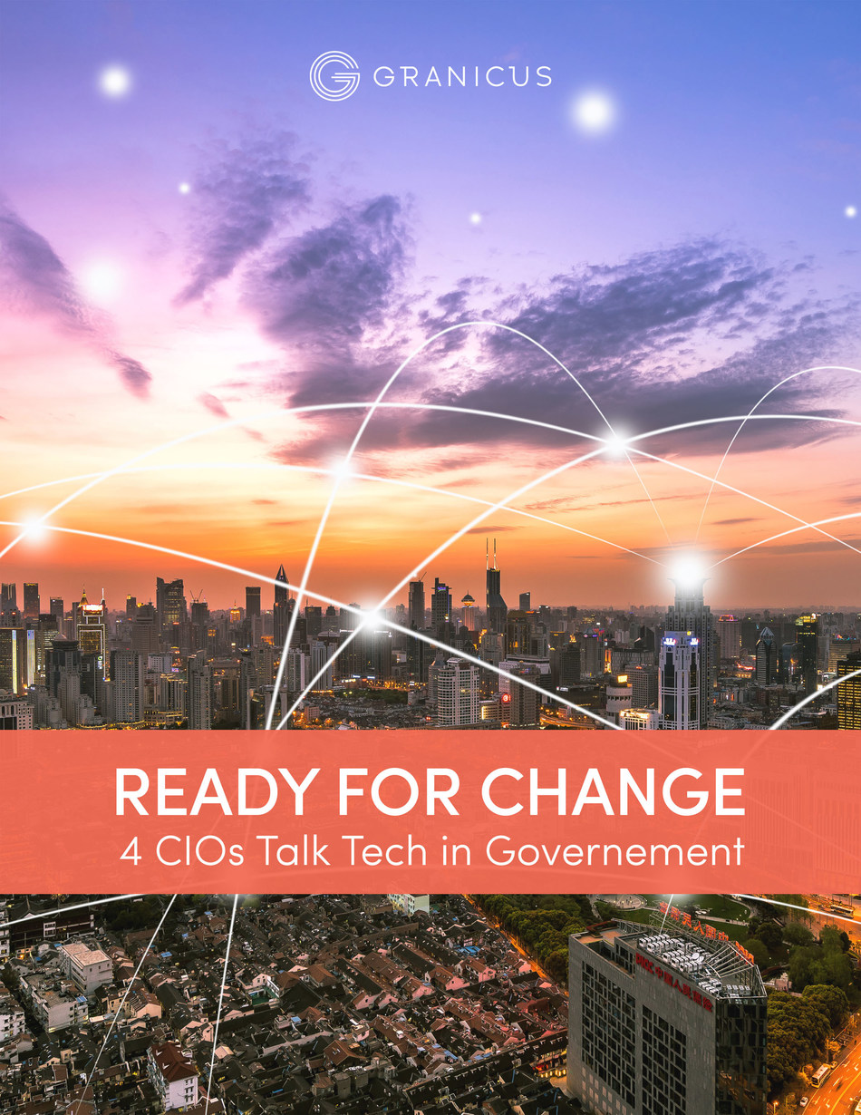 Four of the country's leading state and local CIO/CTOs weigh in on trends in government IT and strategic modernization in a new eBook from Granicus, the industry's leading cloud-based solution for communications, meeting and agency management. https://granicus.com/resource/ready-for-change-4-cios-talk-tech-in-government/ Four of the country's leading state and local CIO/CTOs weigh in on trends in government IT and strategic modernization in a new eBook from Granicus, the industry's leading cloud-based solution for communications, meeting and agency management. https://granicus.com/resource/ready-for-change-4-cios-talk-tech-in-government/