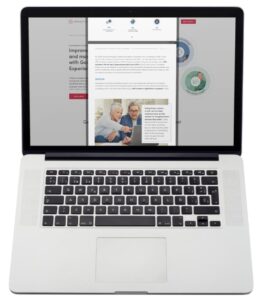 State of digital government report on a macbook