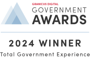 Granicus Digital Government Awards logo with text, 