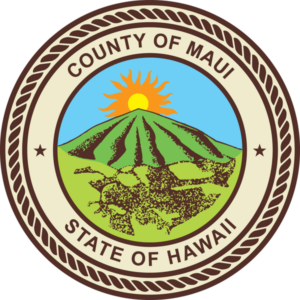County of Maui logo.